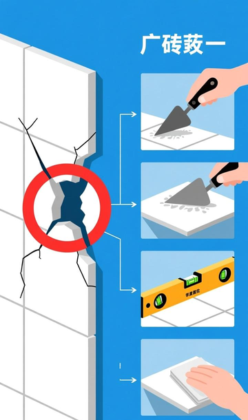 瓷砖空鼓的早期发现与预防:敲击听声,及时发现避免大面积脱落。_瓷砖脱落前有前兆没有_小心瓷砖脱落
