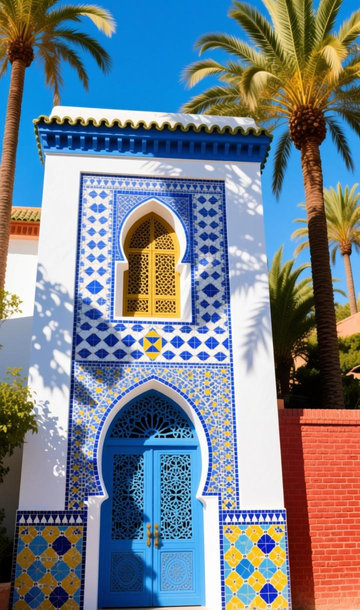 摩洛哥风情打造关键:泽利格(Zellige)风格马赛克的繁复与惊艳。_马赛克格子画画法_马赛克格子人物画