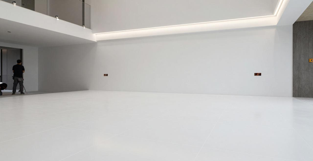 750x1500大砖 现代客厅铺贴要点 超白胚星光釉施工灯光布局