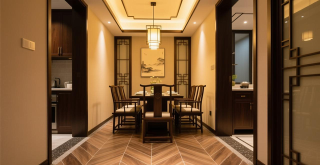 750x1500木纹砖星光釉新中式餐厅完工实拍,入住三个月真实体验告诉你这样装有多美