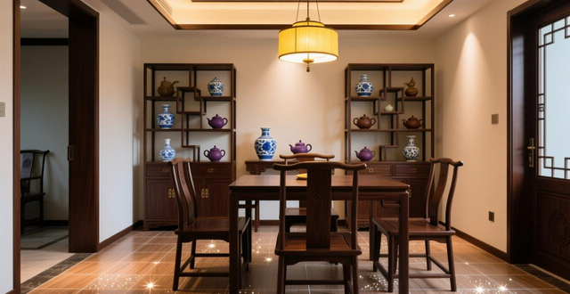 750x1500木纹砖星光釉新中式餐厅完工实拍,入住三个月真实体验告诉你这样装有多美