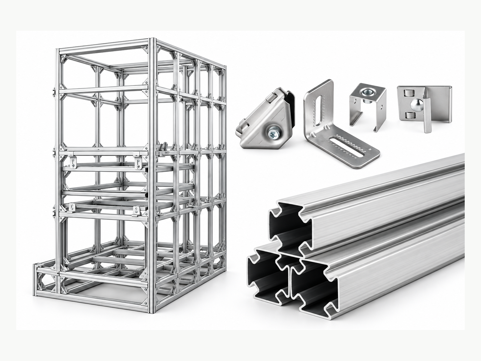 HWF34 框架、主型材和连接件系统组合
