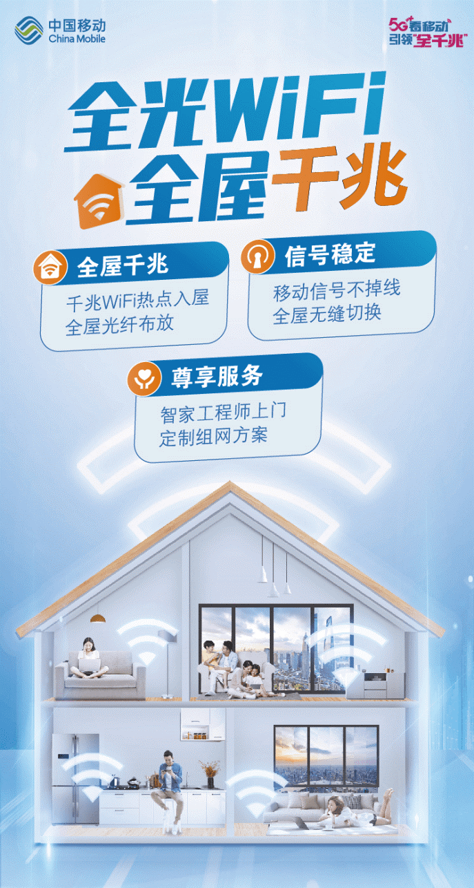 上海移动 全光wifi 四大优势开启真千兆 北京奕天资讯