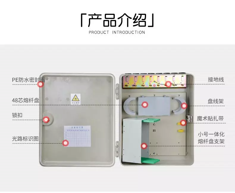 室内光缆材质_室内48芯壁挂式SMC材质光缆交接箱_光缆配线箱