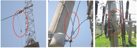 220 kV变电站OPGW光缆引下三点接地改造方案_opgw光缆性能_OPGW光缆三点接地改造带电作业技术