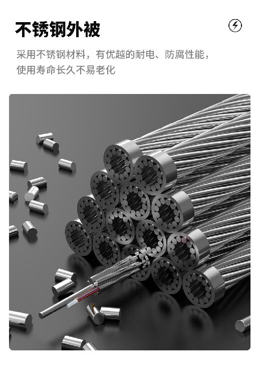 opgw光缆特点_PNZ型12芯96芯铝包钢OPGW光缆_OPGW光缆线夹握力90-120KN