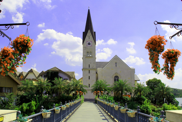 旅游景点 广东省 五矿哈施塔特奥地利小镇 惠州市博罗县体育大道东