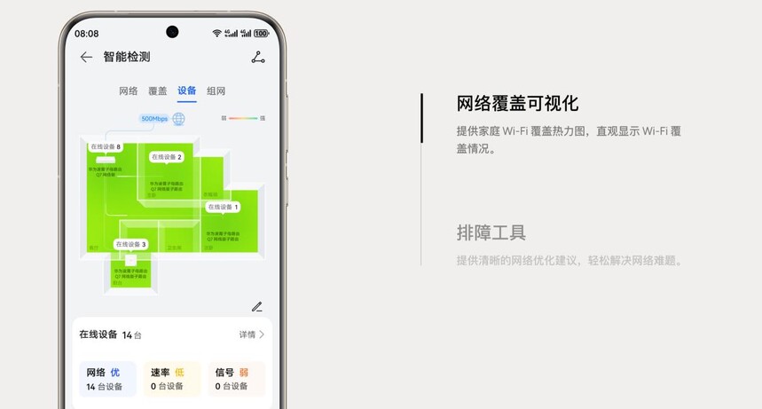 华为凌霄子母路由 Q7 电线版 PLC 3.0 全屋千兆网速_华为TP48600_星闪电竞专链低时延游戏体验