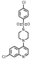 7-氯-4-（4-（（4-氯苯基）磺�；�）哌嗪-1-基）喹啉|774549-97-2